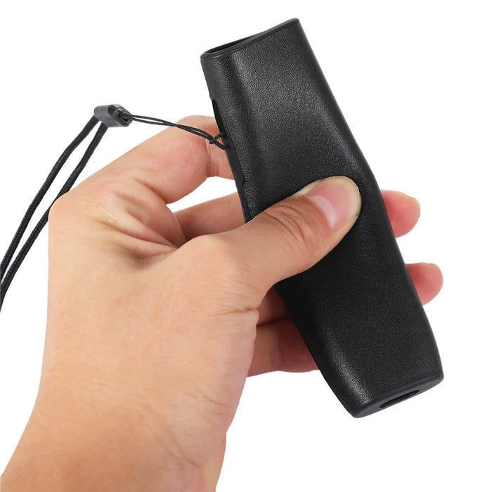 For IQOS ILUMA ONE TPU+Genuine Leather Anti-scratch Anti-drop Case E-cigarette Protective Cover - Black - 4