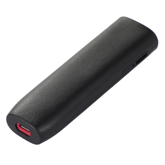 For IQOS ILUMA ONE TPU+Genuine Leather Anti-scratch Anti-drop Case E-cigarette Protective Cover - Black - 5