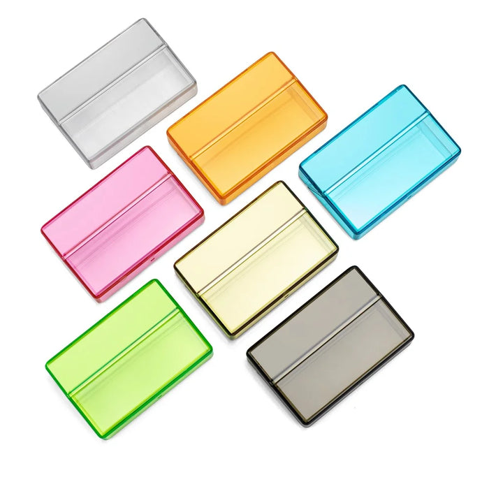 For IQOS E-cigarette Cartridge Solid Color PC Protective Box Anti-scratch Storage Case - Transparent Brown - 3