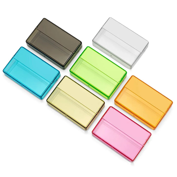 For IQOS E-cigarette Cartridge Solid Color PC Protective Box Anti-scratch Storage Case - Transparent Brown - 4
