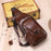 BULLCAPTAIN 110 Top-Layer Cowhide Leather Crossbody Bag Multifunction Outdoor Sports Chest Bag Day Pack Backpack - Brown - 5