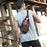 BULLCAPTAIN 0127 Large Chest Bag Top-Layer Cowhide Leather Crossbody Daypack with USB Charging Port - Coffee - 3