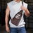 BULLCAPTAIN 0127 Large Chest Bag Top-Layer Cowhide Leather Crossbody Daypack with USB Charging Port - Coffee - 4