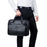 BULLCAPTAIN 046 Top Layer Cowhide Leather Laptop Briefcase for Men Business Crossbody Bag with Shoulder Strap - Black - 3