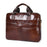BULLCAPTAIN 053 Business Briefcase Top-Layer Cowhide Leather Handbag Shoulder Bag Laptop Messenger Crossbody Bag - Coffee - 1