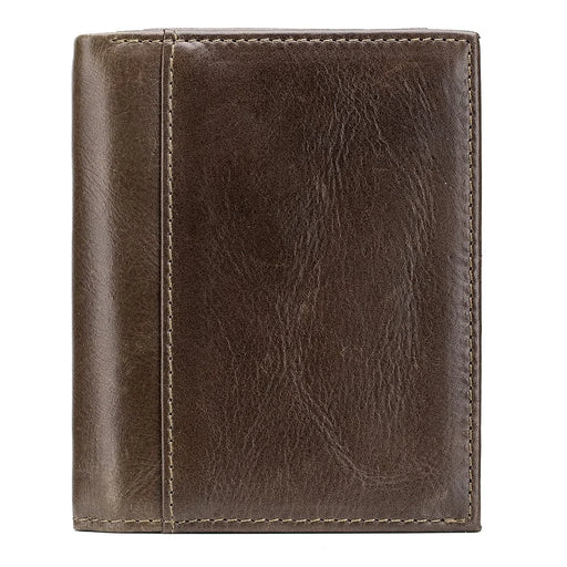 BULLCAPTAIN 037 RFID Blocking Wallet Top-Layer Cowhide Leather Card Carrying Pouch Coin Storage Bag - Brown - 2