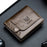 BULLCAPTAIN 037 RFID Blocking Wallet Top-Layer Cowhide Leather Card Carrying Pouch Coin Storage Bag - Brown - 3