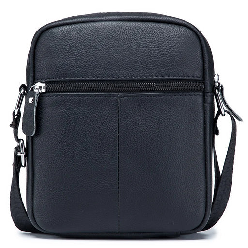 BULLCAPTAIN 016 Crossbody Bag Shoulder Bag Top-Layer Cowhide Leather Travel Business Shopping Carrying Bag - Black - 2