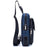 BULLCAPTAIN 9999 Top-Layer Cowhide Leather Chest Bag Crossbody Bag Daypack for Travel, Shopping, Business Trip - Black / Blue - 2