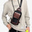 BULLCAPTAIN 9999 Top-Layer Cowhide Leather Chest Bag Crossbody Bag Daypack for Travel, Shopping, Business Trip - Black / Blue - 5