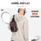 BULLCAPTAIN 9999 Top-Layer Cowhide Leather Chest Bag Crossbody Bag Daypack for Travel, Shopping, Business Trip - Black / Blue - 6