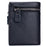 BULLCAPTAIN 03 Top-Layer Cowhide Leather Wallet Folding Design Multiple Card Slots Pouch Coin Bag - Black - 2