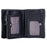 BULLCAPTAIN 03 Top-Layer Cowhide Leather Wallet Folding Design Multiple Card Slots Pouch Coin Bag - Black - 4