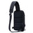 BULLCAPTAIN 0113 Men Oxford Cloth Chest Bag Waterproof Sport Casual Single Shoulder Bag - White Lines - 2