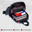 BULLCAPTAIN 0113 Men Oxford Cloth Chest Bag Waterproof Sport Casual Single Shoulder Bag - White Lines - 6