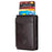 BULLCAPTAIN 464 Top Layer Cowhide Leather Men Wallet Automatic Pop Up Metal Card Case - Coffee - 1