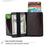 BULLCAPTAIN 464 Top Layer Cowhide Leather Men Wallet Automatic Pop Up Metal Card Case - Coffee - 3