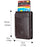 BULLCAPTAIN 464 Top Layer Cowhide Leather Men Wallet Automatic Pop Up Metal Card Case - Coffee - 5