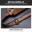 BULLCAPTAIN 125 Sport Casual Men Chest Bag Top Layer Cowhide Crossbody Single Shoulder Bag - Brown - 5