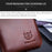 BULLCAPTAIN 02 Top Layer Cowhide Leather Men Tri-fold Wallet Cards Photo Cash Carrying Bag - Coffee - 5