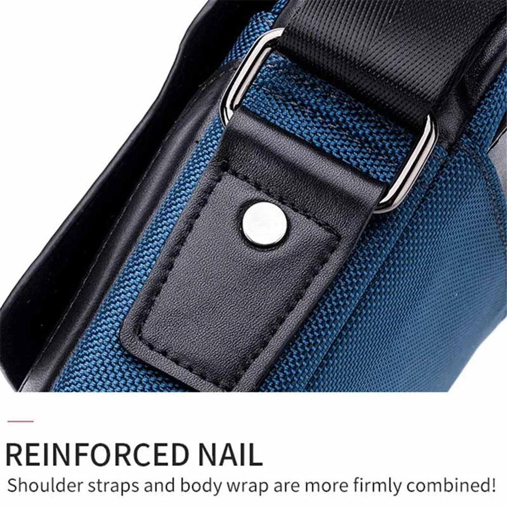 BULLCAPTAIN 999 Cowhide Leather Messenger Bag Zipped Pockets Crossbody Purse Bag for Work Business Travel - Black - 6