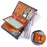 BULLCAPTAIN 017 Large Capacity RFID Blocking Wallet Top-Layer Cowhide Leather Coin Card Storage Bag - Blue - 3