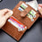 BULLCAPTAIN 00 Top Layer Cowhide Men RFID Blocking ID Credit Card Bag with Zipper Pocket - Yellow - 4