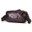 BULLCAPTAIN 0308 Top Layer Cowhide Horizontal Messenger Bag Casual Men Single Shoulder Crossbody Bag - Coffee - 1