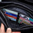 BULLCAPTAIN 446 Cowhide Leather Wristlet Clutch Zip Wallet Purses with Hand Strap - Size: L - 5