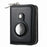 RFID Blocking Card Holder PU Leather Zipper Wallet with Built-in Case for Apple AirTag - Litchi Texture / Black - 1