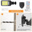 616-4 Outdoor Solar LED Light PIR Motion Sensor Garden Light with Remote 3 Lighting Modes Wall-Mounted Lamp - 2