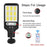 616-4 Outdoor Solar LED Light PIR Motion Sensor Garden Light with Remote 3 Lighting Modes Wall-Mounted Lamp - 3