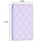 BFK05 3D Rhombus Design Self-adhesive Phone Back Card Holder PU Leather Card Bag - Purple - 6