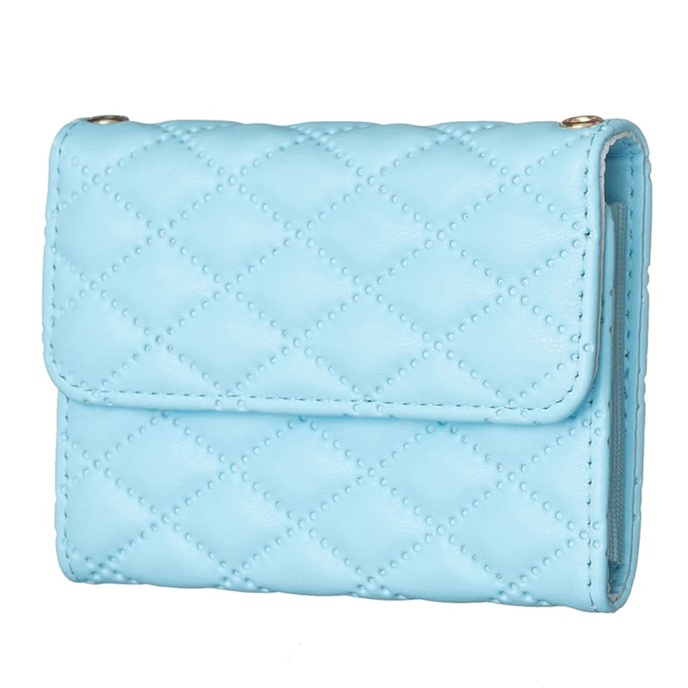 BFK10 Large Capacity Self-adhesive Phone Back Card Holder Horizontal Organ Type PU Leather Card Bag - Blue - 3
