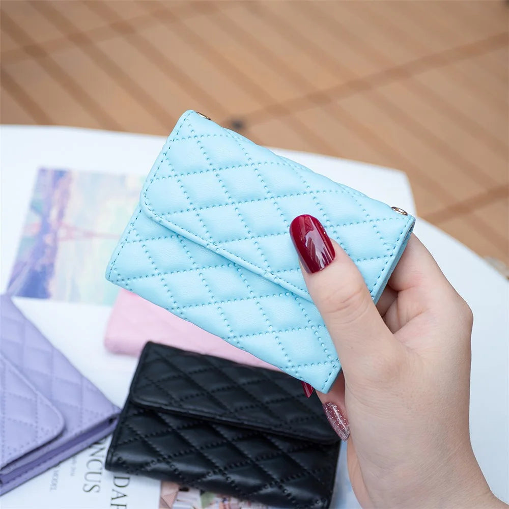 BFK10 Large Capacity Self-adhesive Phone Back Card Holder Horizontal Organ Type PU Leather Card Bag - Blue - 6