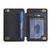 BFK01 3D Grid Design Phone Back Card Holder Self-adhesive PU Leather Card Bag - Black - 2