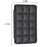 BFK01 3D Grid Design Phone Back Card Holder Self-adhesive PU Leather Card Bag - Black - 6