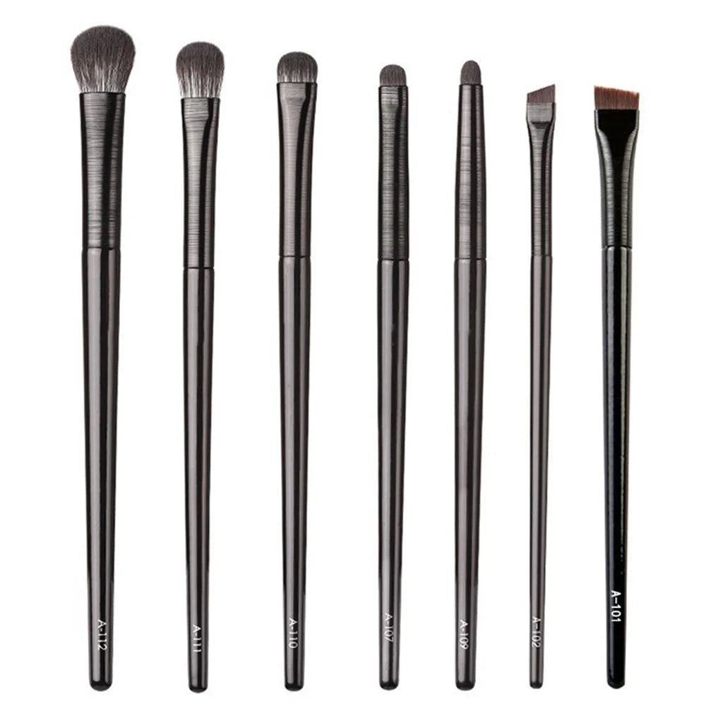 7Pcs / Set Soft Artificial Fiber Eyeshadow Blending Brush Kit Eye Makeup Brush Set Eyeshadow Eyeliner Lip Brushes - 1