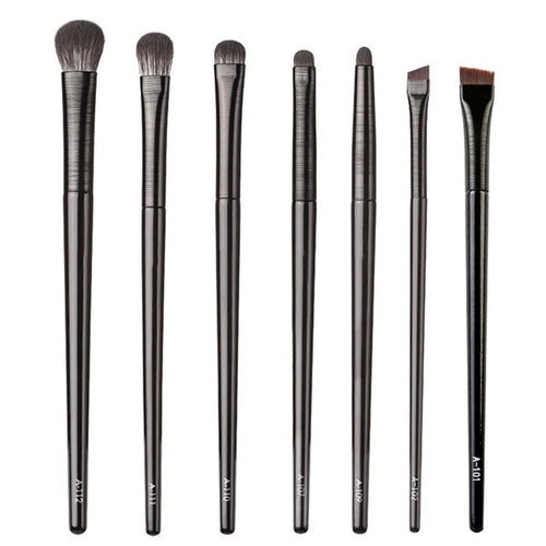 7Pcs / Set Soft Artificial Fiber Eyeshadow Blending Brush Kit Eye Makeup Brush Set Eyeshadow Eyeliner Lip Brushes - 1