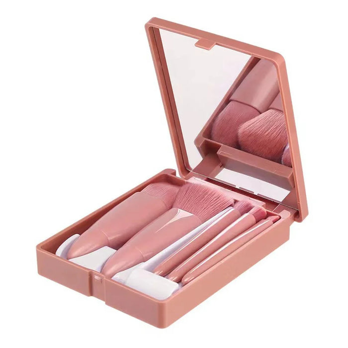 5Pcs / Set Soft Artificial Fiber Blusher Eyeshadow Brush Kit Eye Makeup Brush Set Eyeshadow Liquid Foundation Brushes - 1