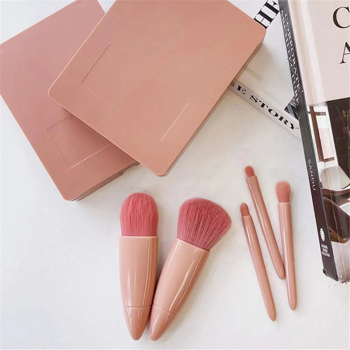 5Pcs / Set Soft Artificial Fiber Blusher Eyeshadow Brush Kit Eye Makeup Brush Set Eyeshadow Liquid Foundation Brushes - 7