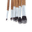 11Pcs Natural Bamboo Handle Makeup Brushes Foundation Blending Cosmetic Tool Set - 3