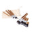 11Pcs Natural Bamboo Handle Makeup Brushes Foundation Blending Cosmetic Tool Set - 5