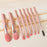 8Pcs Makeup Brush Set Synthetic Foundation Powder Concealers Eye Shadows Blush Cosmetic Brushes with Storage Bag - Pink - 3