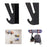 YX008 One Pair Skateboard Longboard Wall Hanger Storage Mount Rack Organizer Display Holder - 3