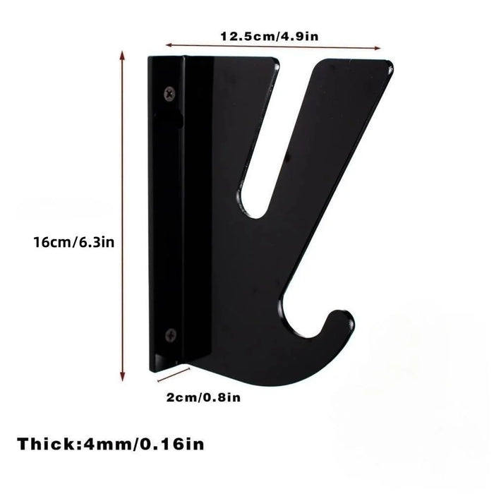 YX008 One Pair Skateboard Longboard Wall Hanger Storage Mount Rack Organizer Display Holder - 7
