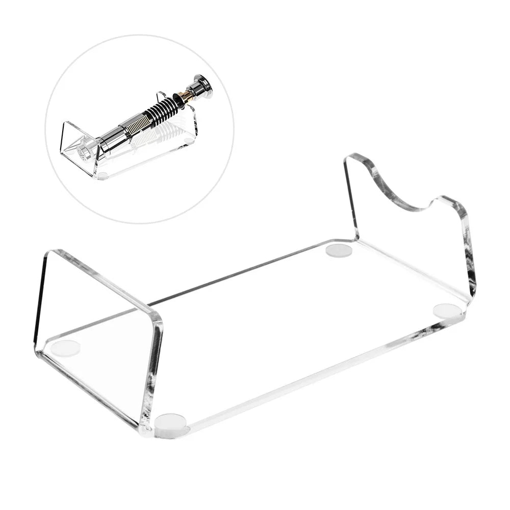 YX009 Lightsaber Mount Stand Clear Acrylic Light Saber Flat Display Holder Rack Home Office Decoration - 1