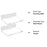 YX005 2PCS Acrylic Floating Wall Shelve Speaker Hanging Holder Mount Security Camera Wall-Mounted Hanger - 2