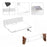 YX005 2PCS Acrylic Floating Wall Shelve Speaker Hanging Holder Mount Security Camera Wall-Mounted Hanger - 3