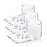 YX006 3Pcs / Set Clear Acrylic Floating Wall Shelves Hangers for Security Cameras, Baby Monitors, Speakers - 2